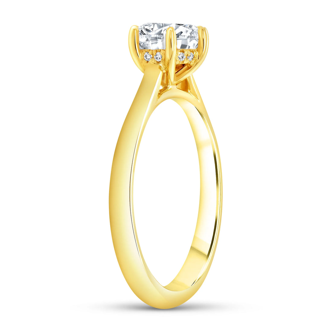 Uneek Timeless Collection Solitaire Round Engagement Ring