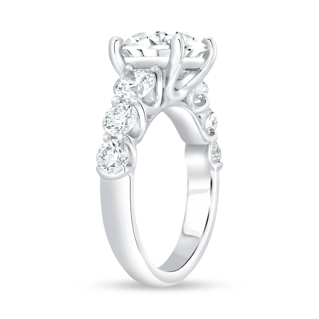Uneek Timeless Collection Straight Round Engagement Ring