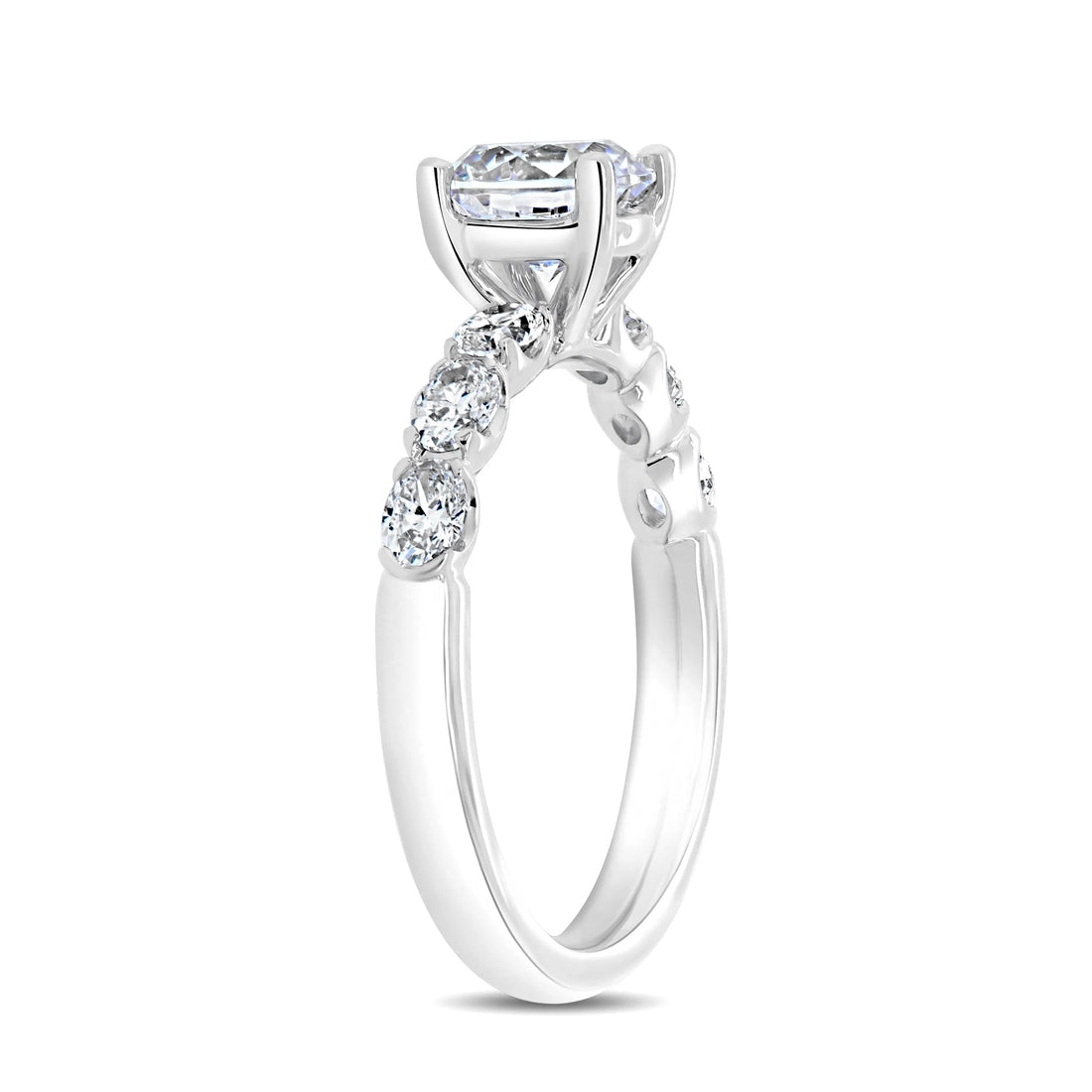 Uneek Timeless Collection Straight Round Engagement Ring