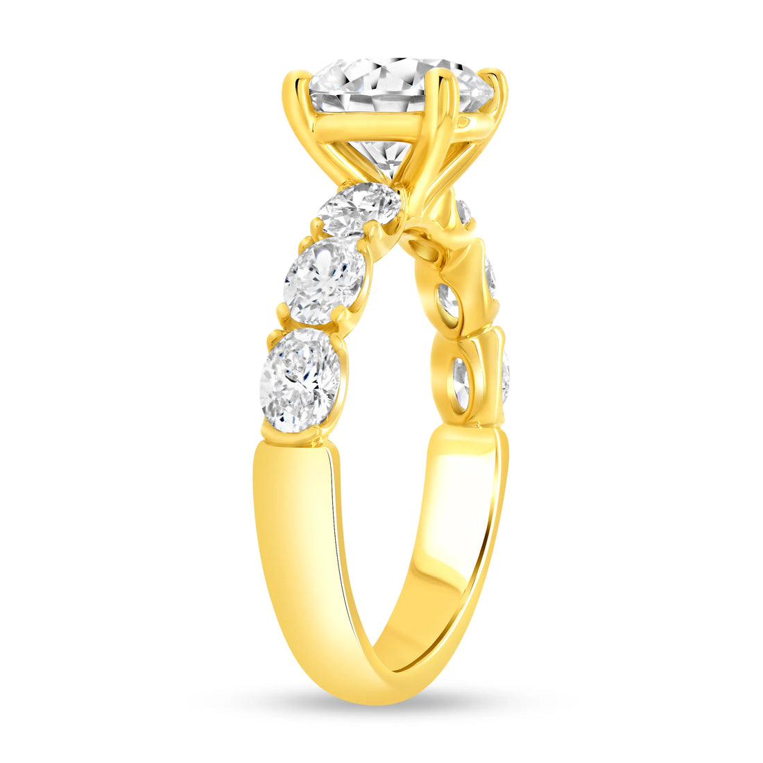 Uneek Timeless Collection Straight Round Engagement Ring