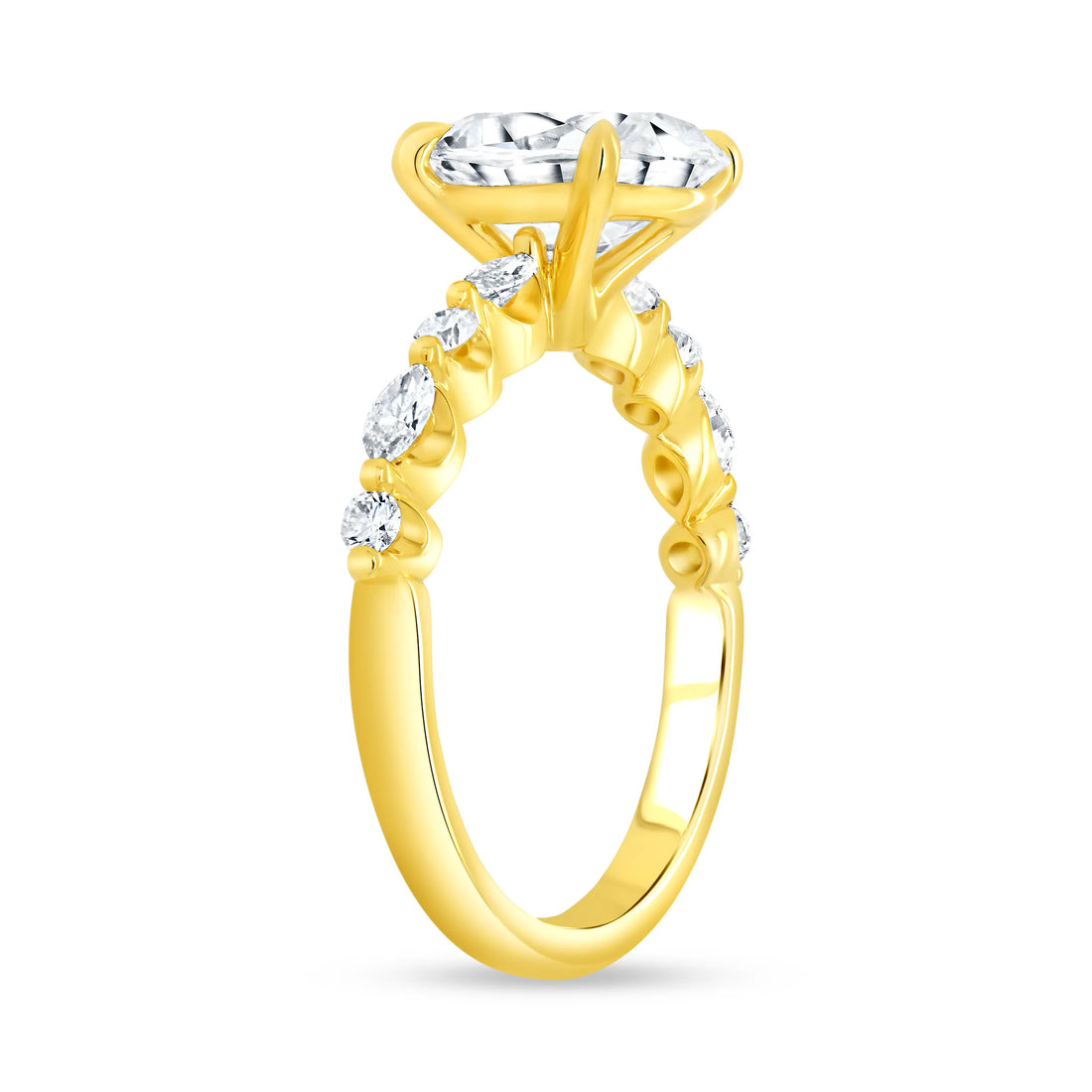 Uneek Timeless Collection Straight Engagement Ring