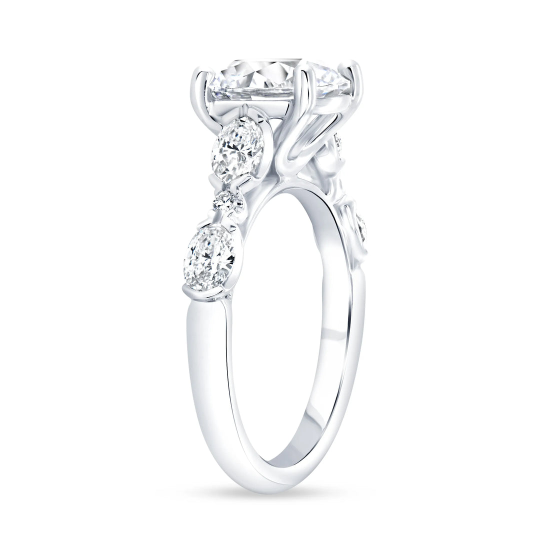 Uneek Timeless Collection Straight Round Engagement Ring