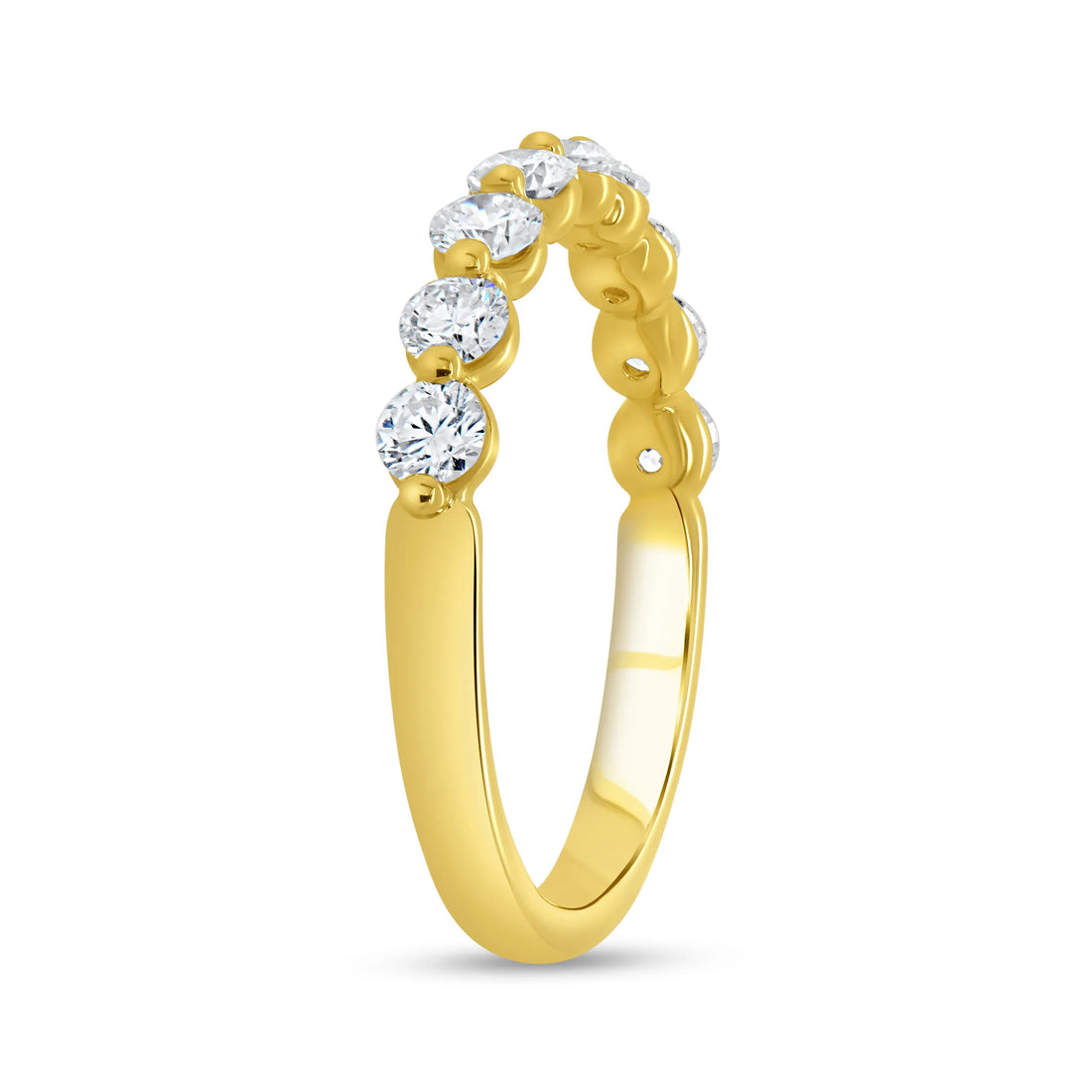 Uneek Us Collection 1-Row Wedding Ring