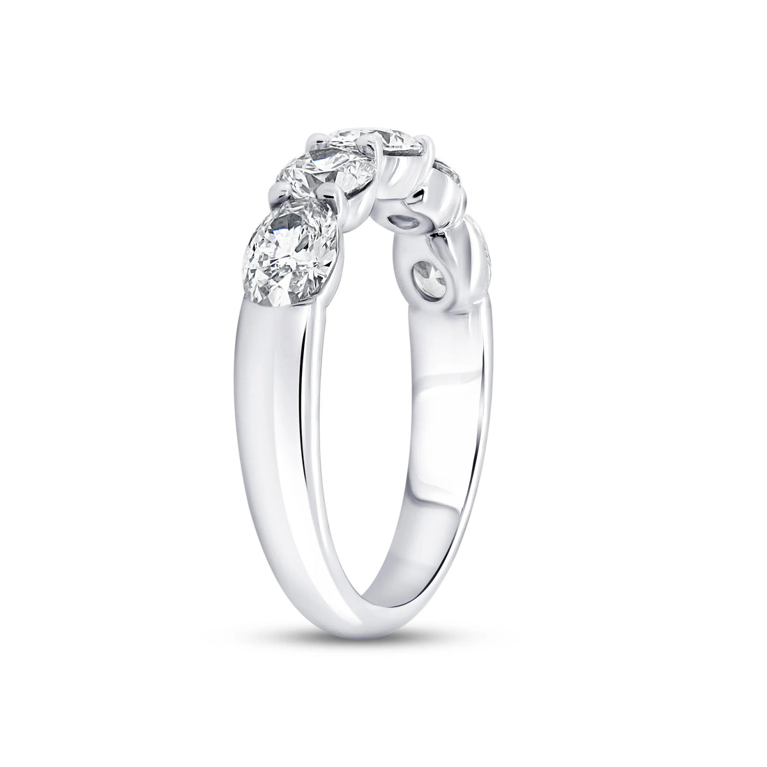 Uneek Eternity Collection Five-Stone Oval Shaped Eternity Ring