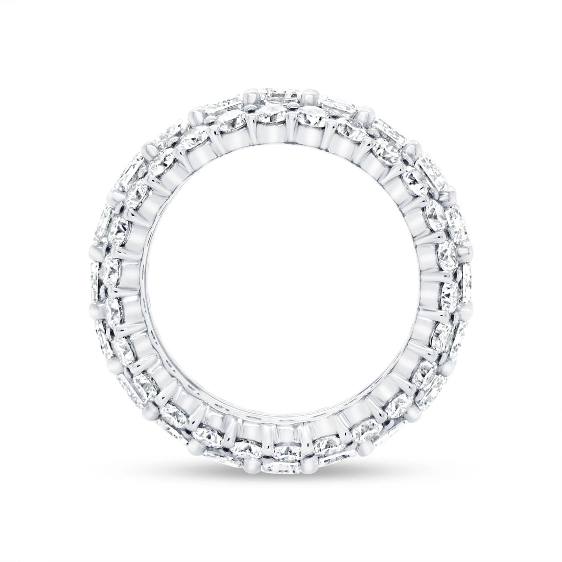 Uneek Eternity Collection 3-Row Eternity Ring