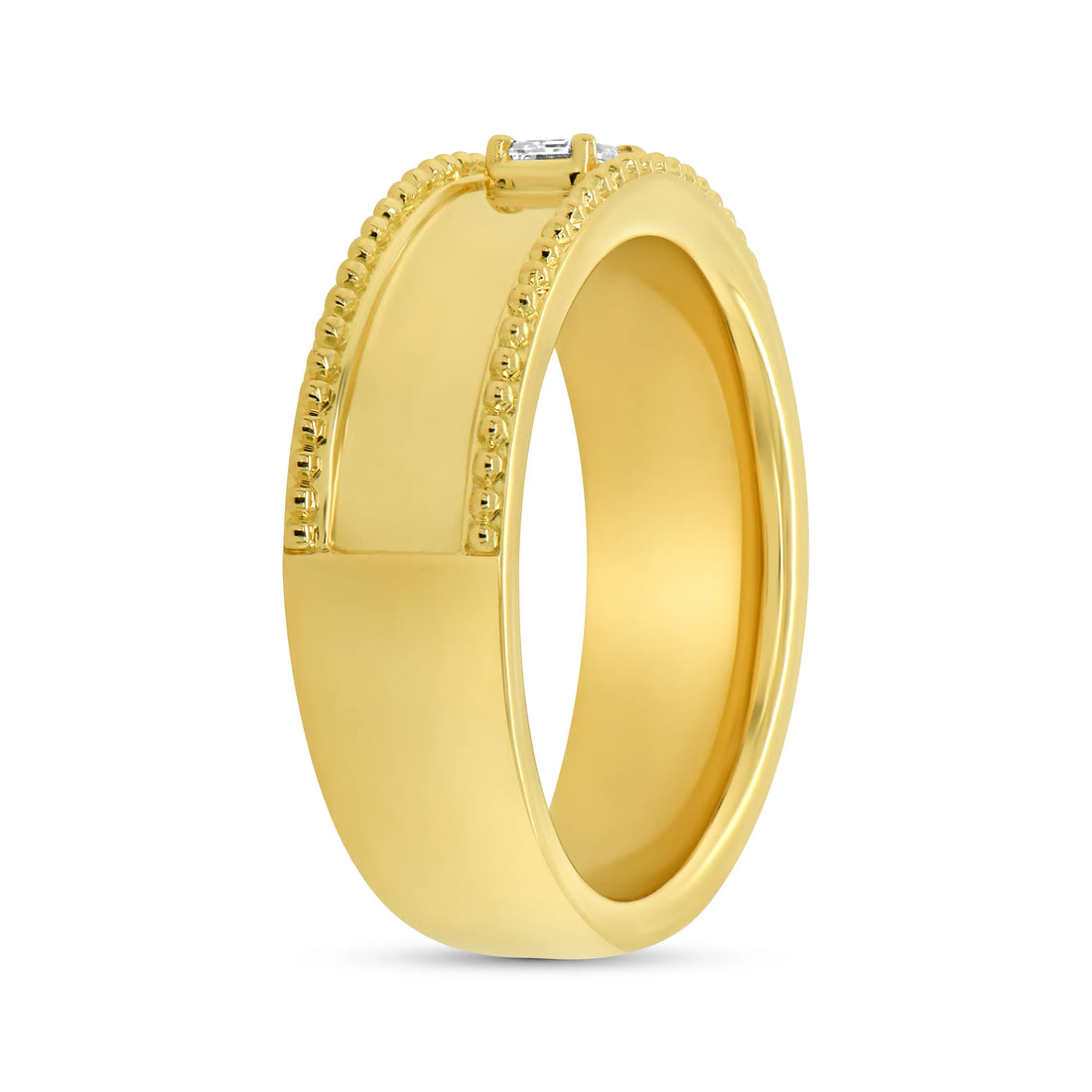 Uneek Alexandria Collection Bezel Emerald Cut Fashion Ring