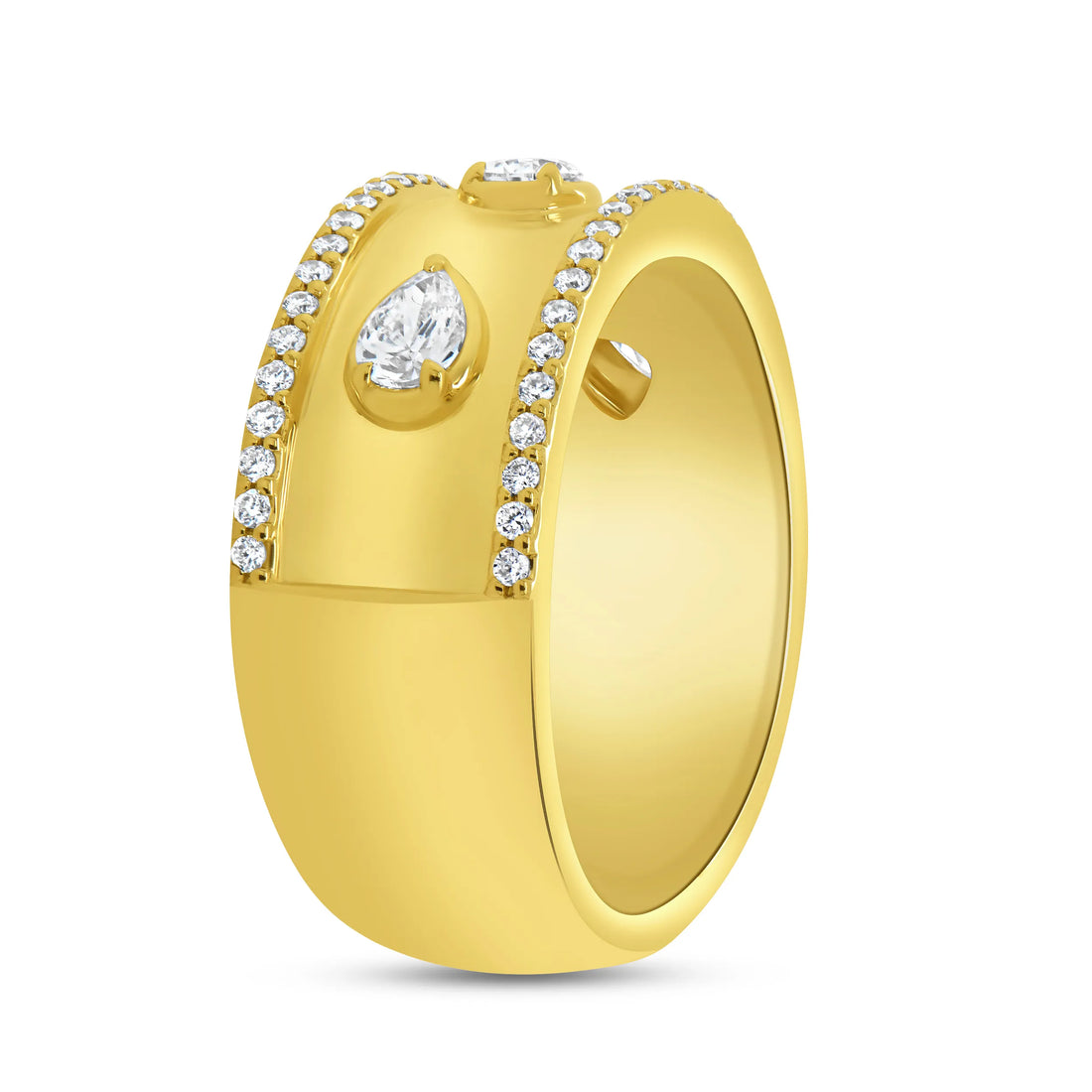 Uneek Alexandria Collection Bezel Fashion Ring