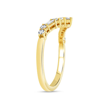 Uneek Timeless Collection Curved Wedding Ring