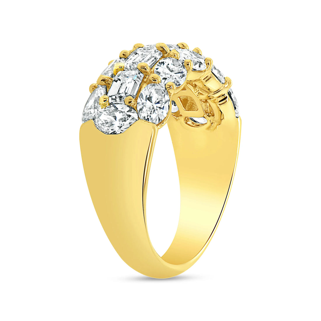 Uneek Signature Collection 3-Row Anniversary Ring