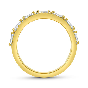 Uneek Alexandria Collection 3-Row Anniversary Ring