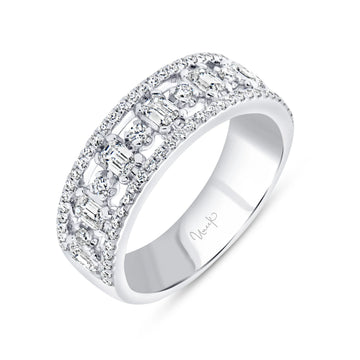 Uneek Signature Collection 3-Row Anniversary Ring