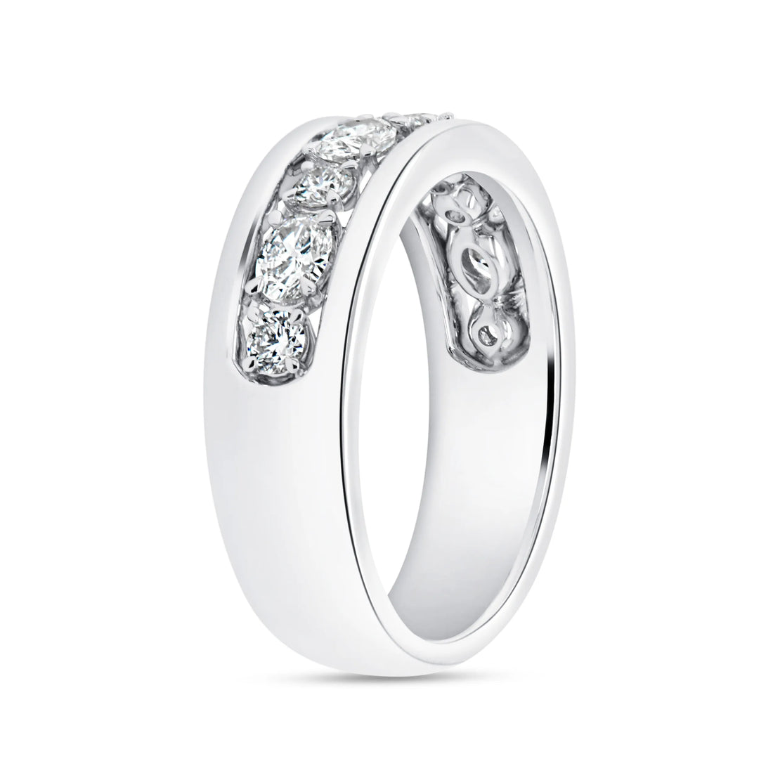 Uneek Signature Collection 3-Row Anniversary Ring