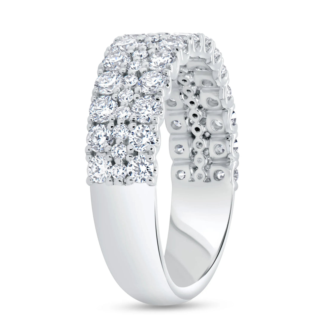 Uneek Signature Collection 3-Row Anniversary Ring