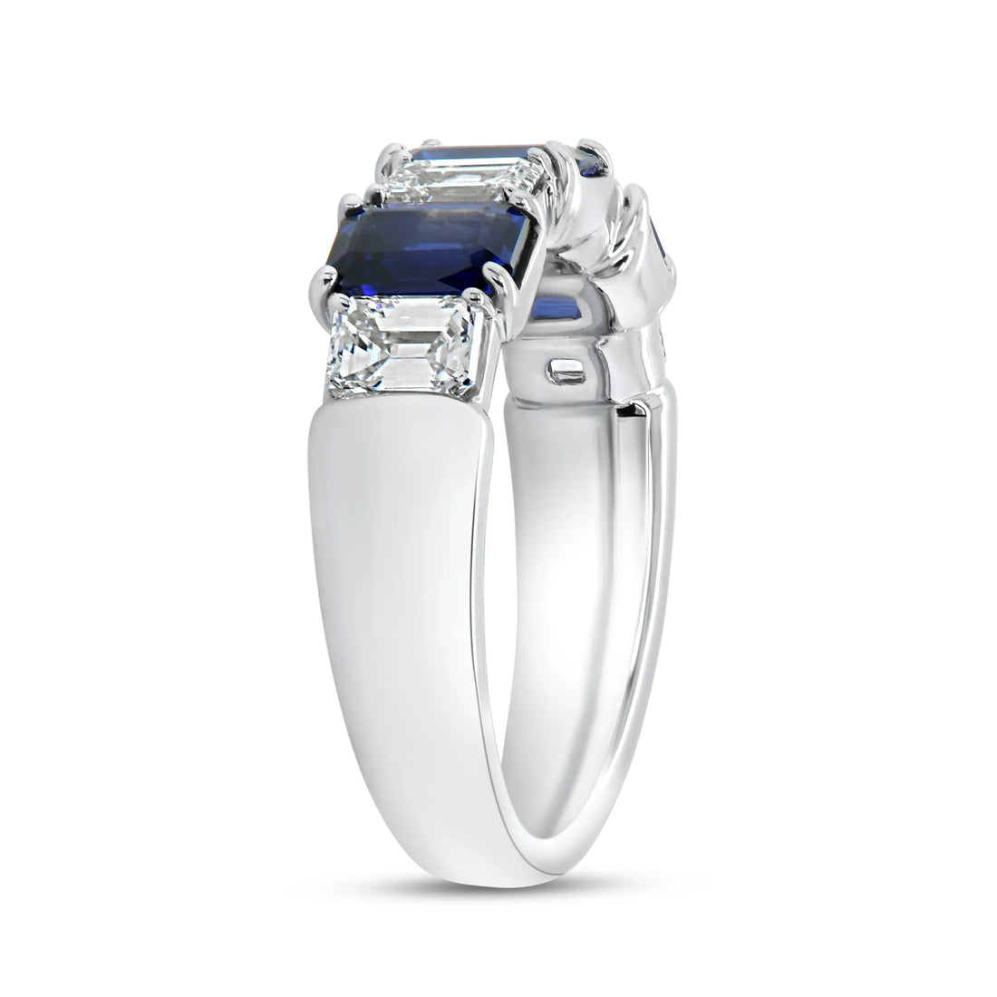 Uneek Precious Collection Seven-Stone Emerald Cut Diamond Fashion Ring