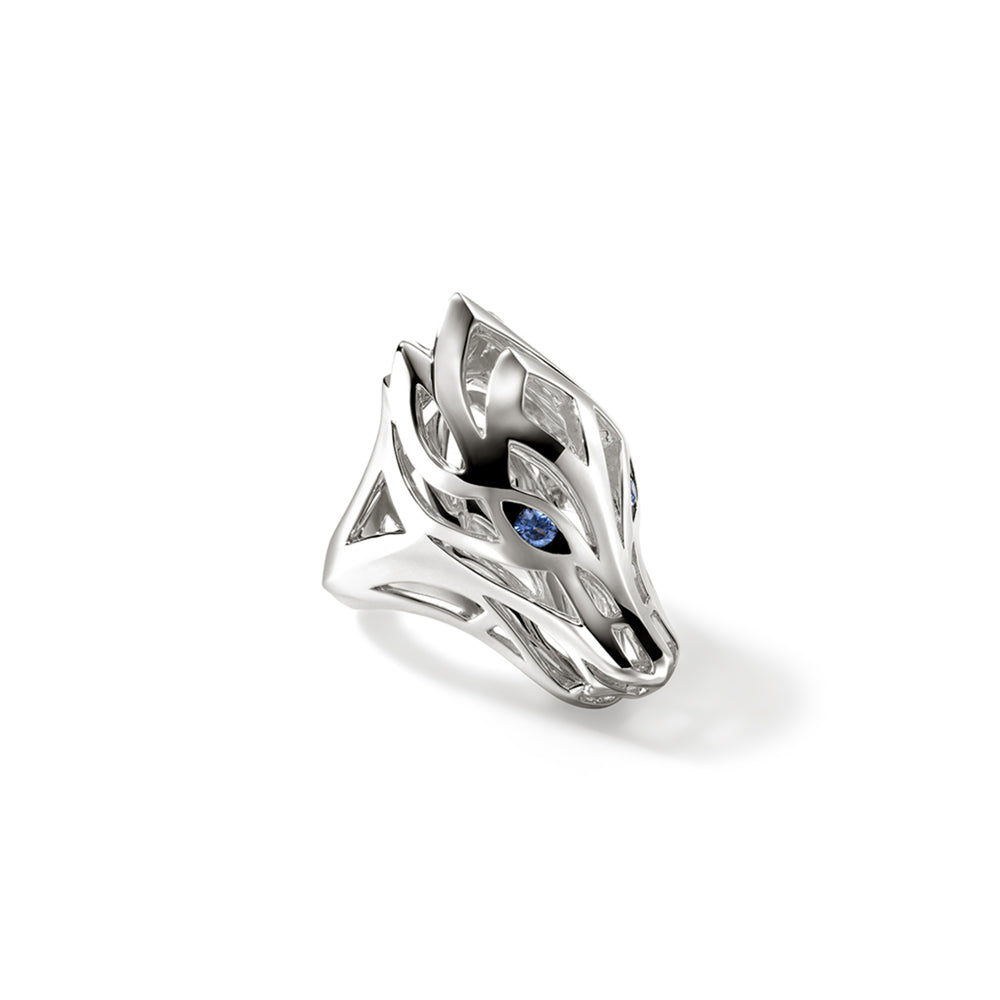 Naga Saddle Ring, Sterling Silver