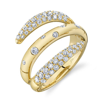 1.03Ct 14K Y/G Diamond Lady'S Ring