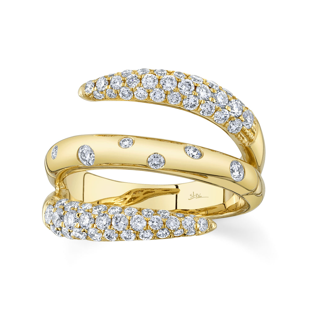 1.03Ct 14K Y/G Diamond Lady'S Ring