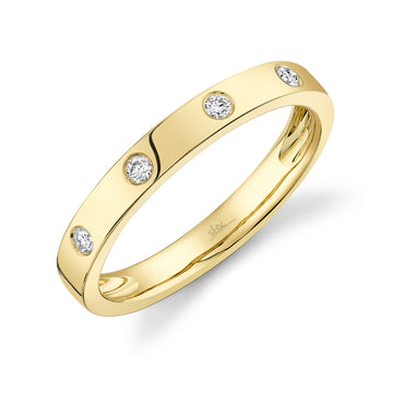 0.07Ct 14K Y/G Diamond Lady's Band