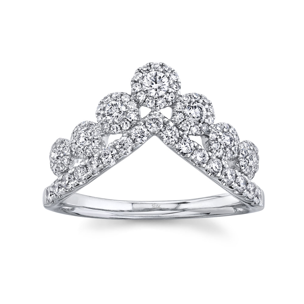 0.66Ct 14K W/G Diamond Lady'S Ring