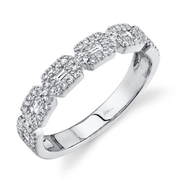 0.46Ct 14K W/G Diamond Baguette Ring