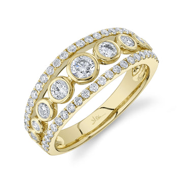 0.98Ct 14K Y/G Diamond Bezel Ring