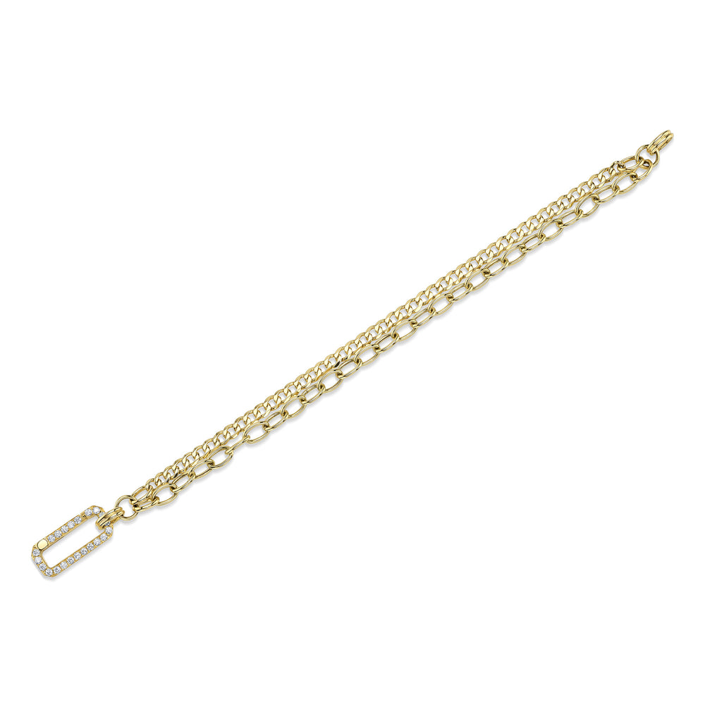 0.41Ct 14K Y/G Diamond Link Bracelet