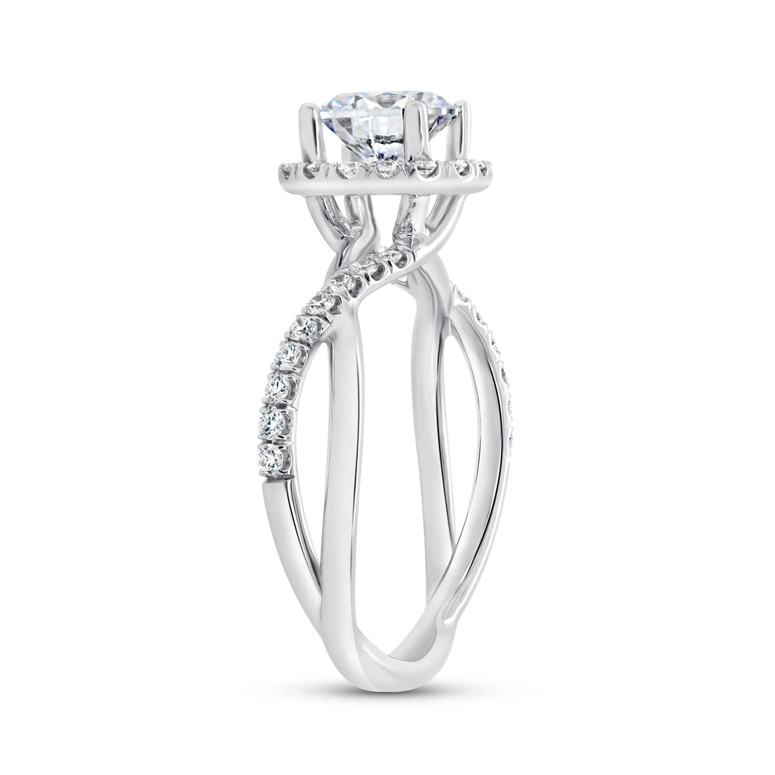 Uneek Infinity Collection Halo Engagement Ring