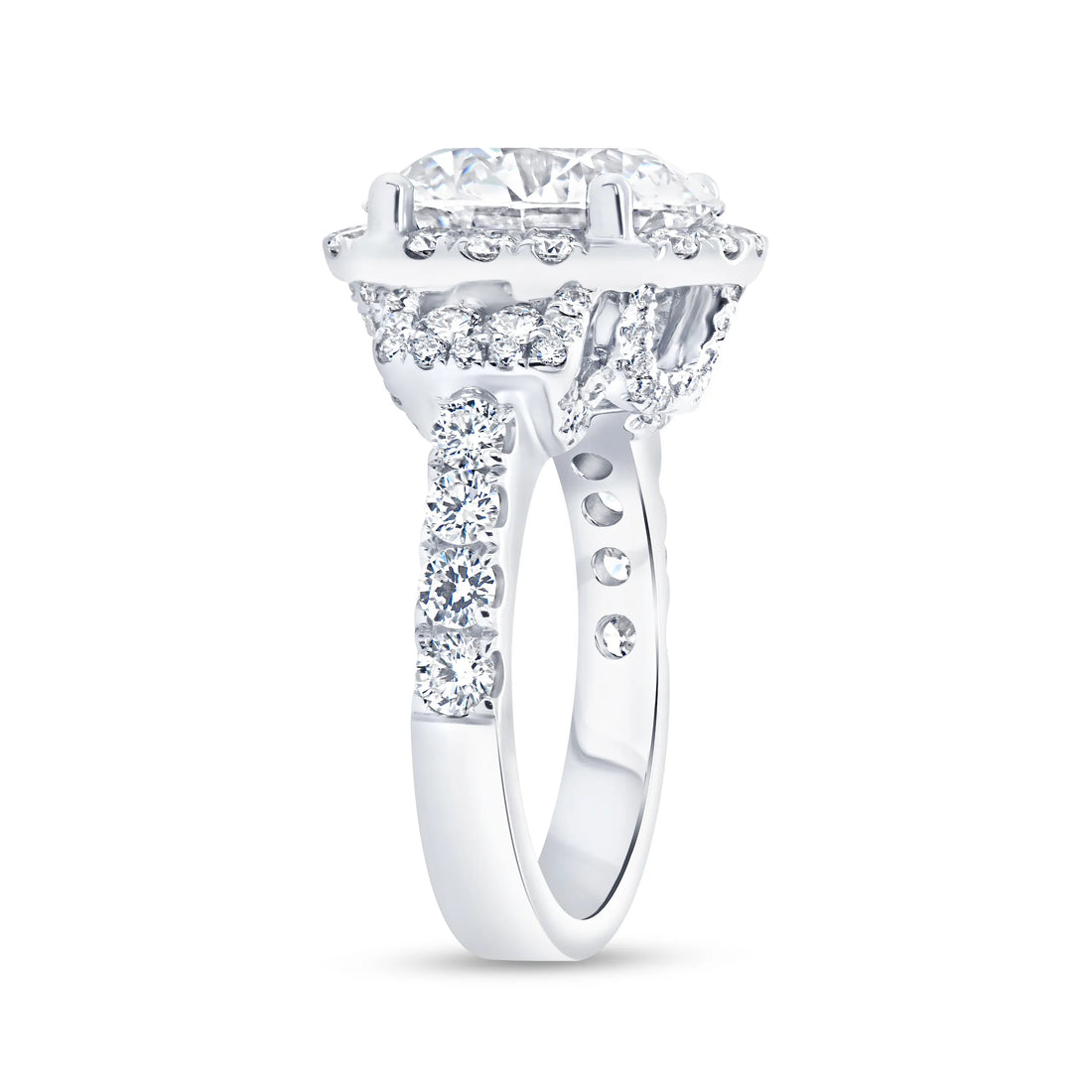 Uneek Radiance Collection Double-Halo Engagement Ring
