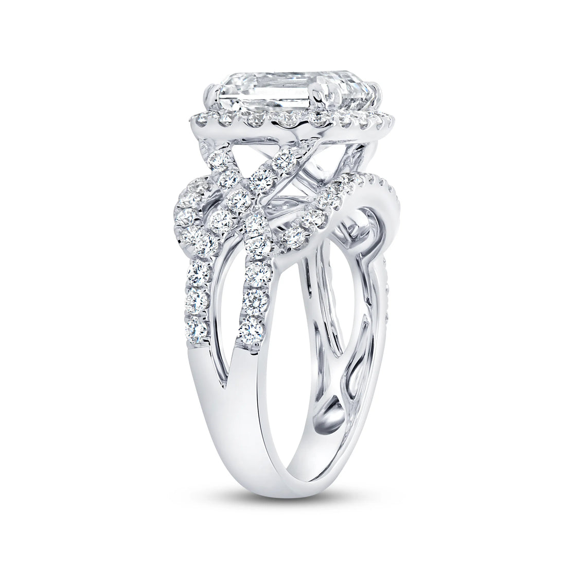 Uneek Radiance Collection Halo Engagement Ring