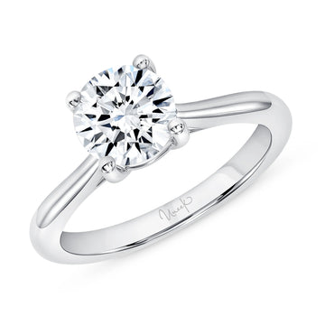 Uneek Bofb Collection Solitaire Round Engagement Ring
