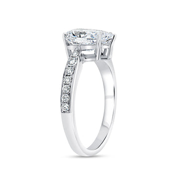 Uneek Bofb Collection Straight Engagement Ring