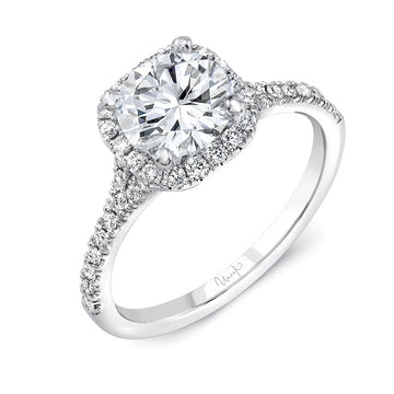 Uneek Bouquet Collection Split Round Engagement Ring