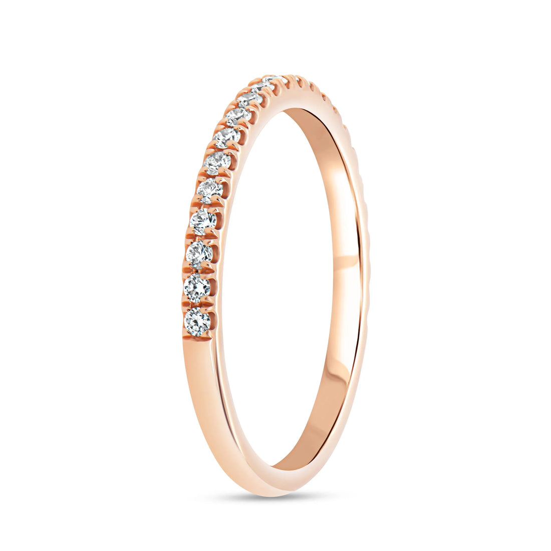 Uneek Petals Collection 1-Row Wedding Ring