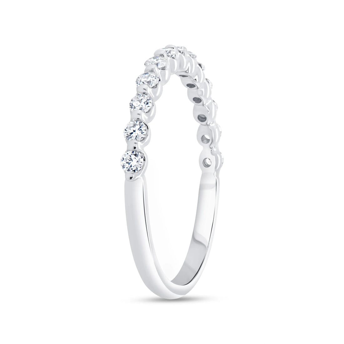 Uneek Us Collection 1-Row Wedding Ring
