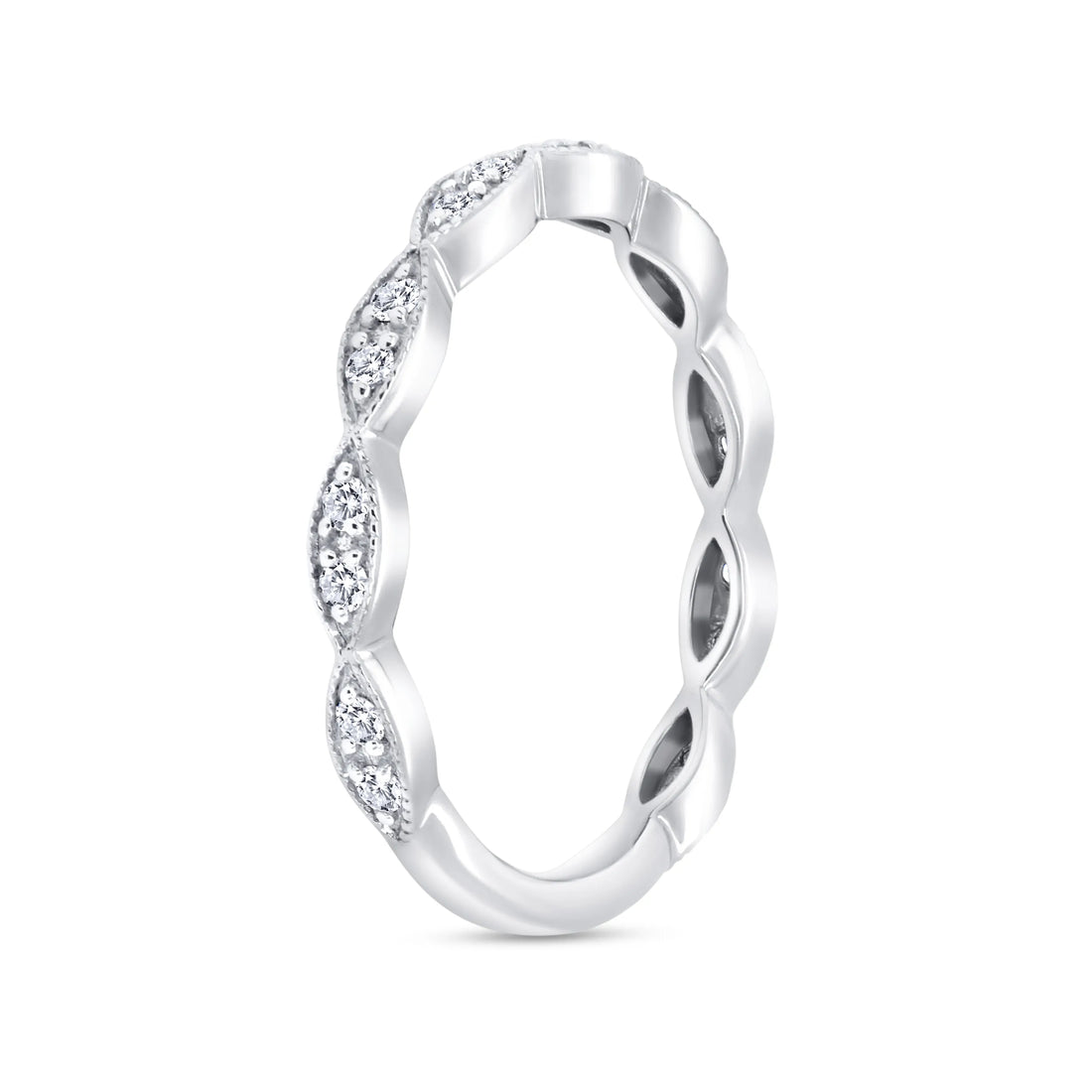 Uneek Us Collection 1-Row Engagement Ring