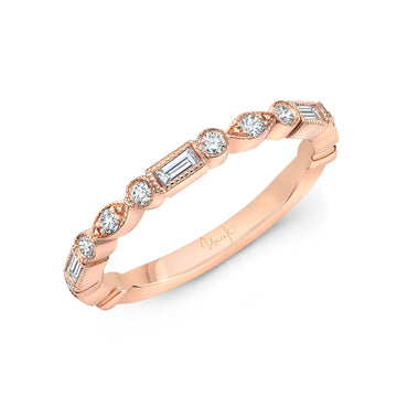 Uneek Us Collection 1-Row Wedding Ring