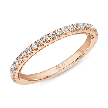 Uneek Us Collection 1-Row Wedding Ring