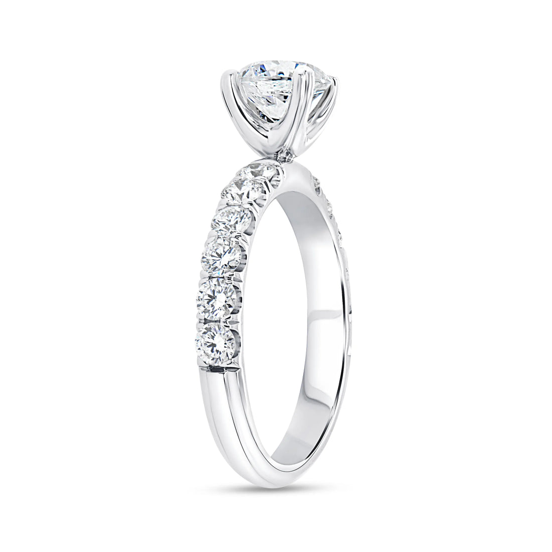 Uneek Unity Collection Straight Round Engagement Ring