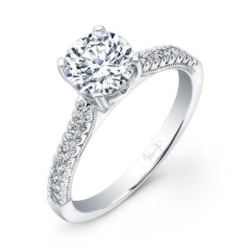 Uneek Unity Collection Cathedral Round Engagement Ring