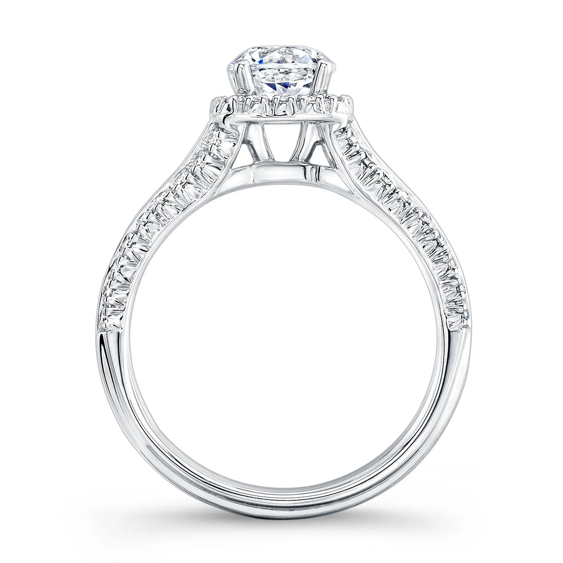 Uneek Unity Collection Halo Engagement Ring