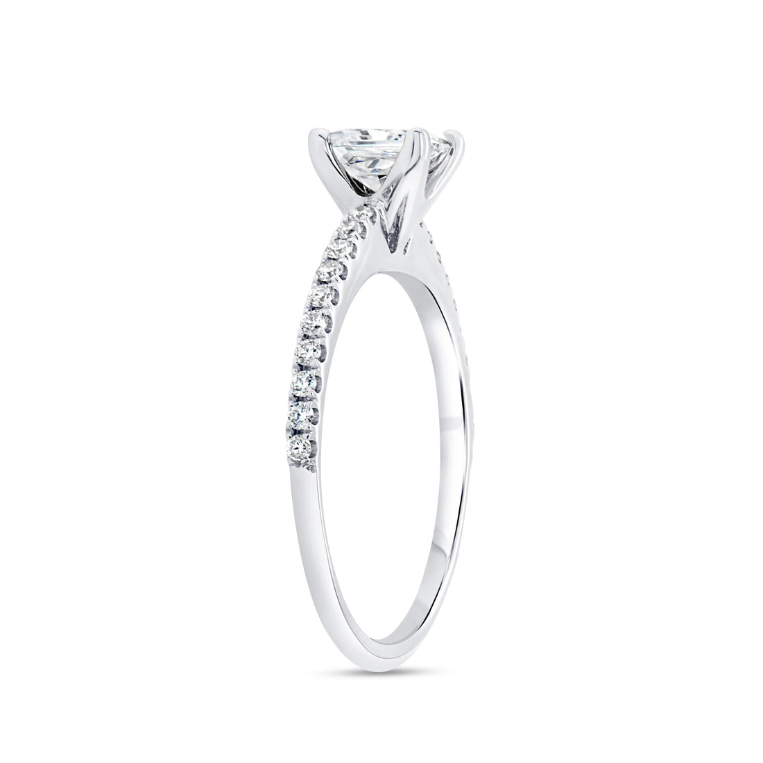 Uneek Unity Collection Straight Round Engagement Ring