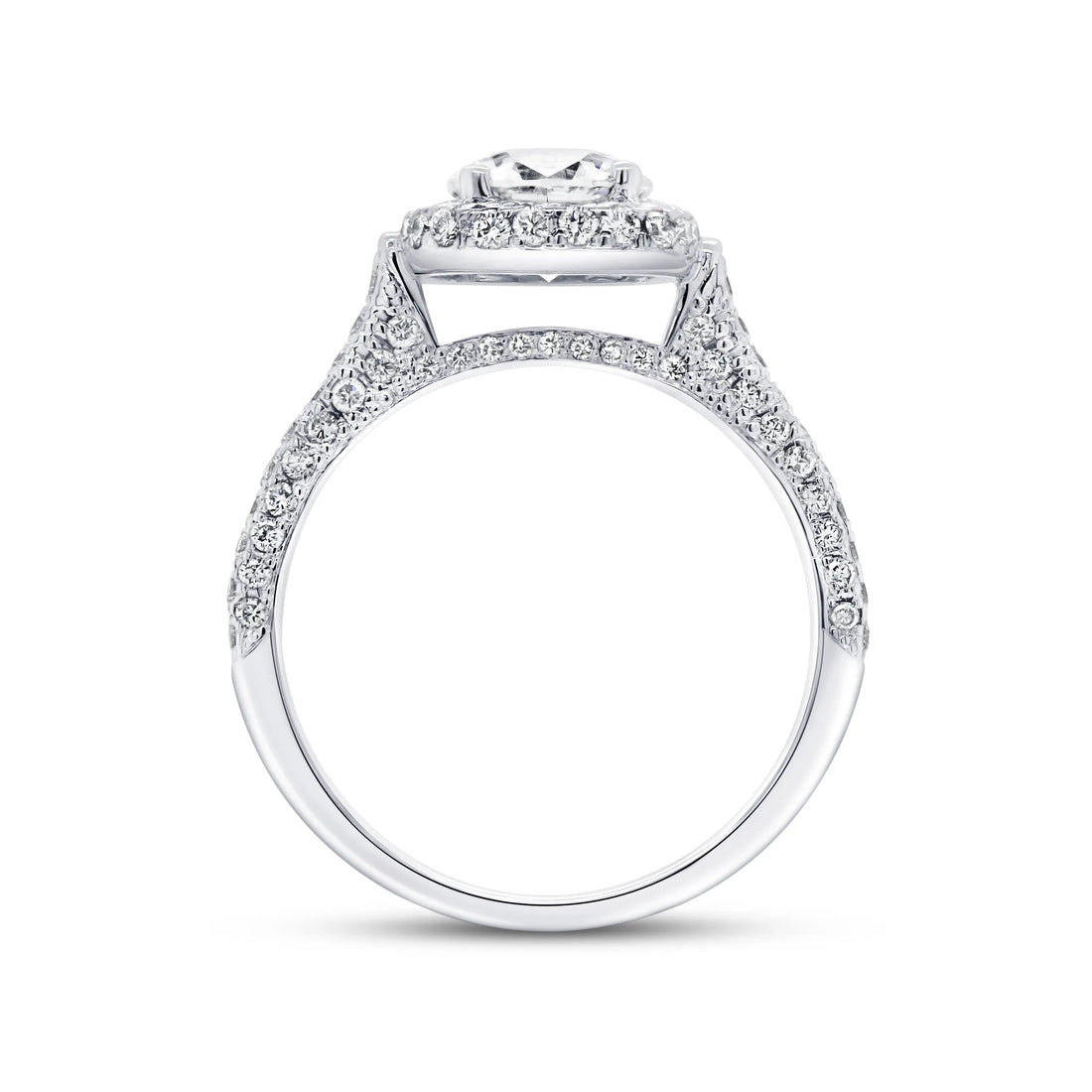Uneek Unity Collection Halo Engagement Ring