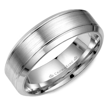 Crownring Wedding Band Platinum Classic 7.00mm