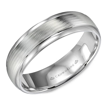 Crownring Wedding Band Platinum Classic 6.00mm