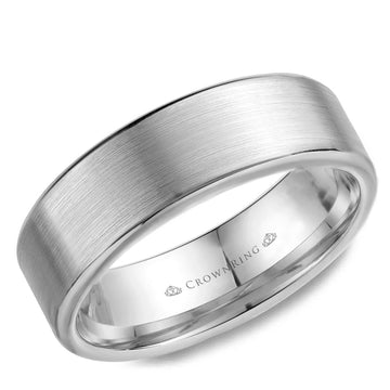 Crownring Wedding Band Platinum Classic 7.00mm