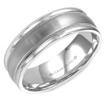 Crownring Wedding Band Platinum Classic 7.00mm